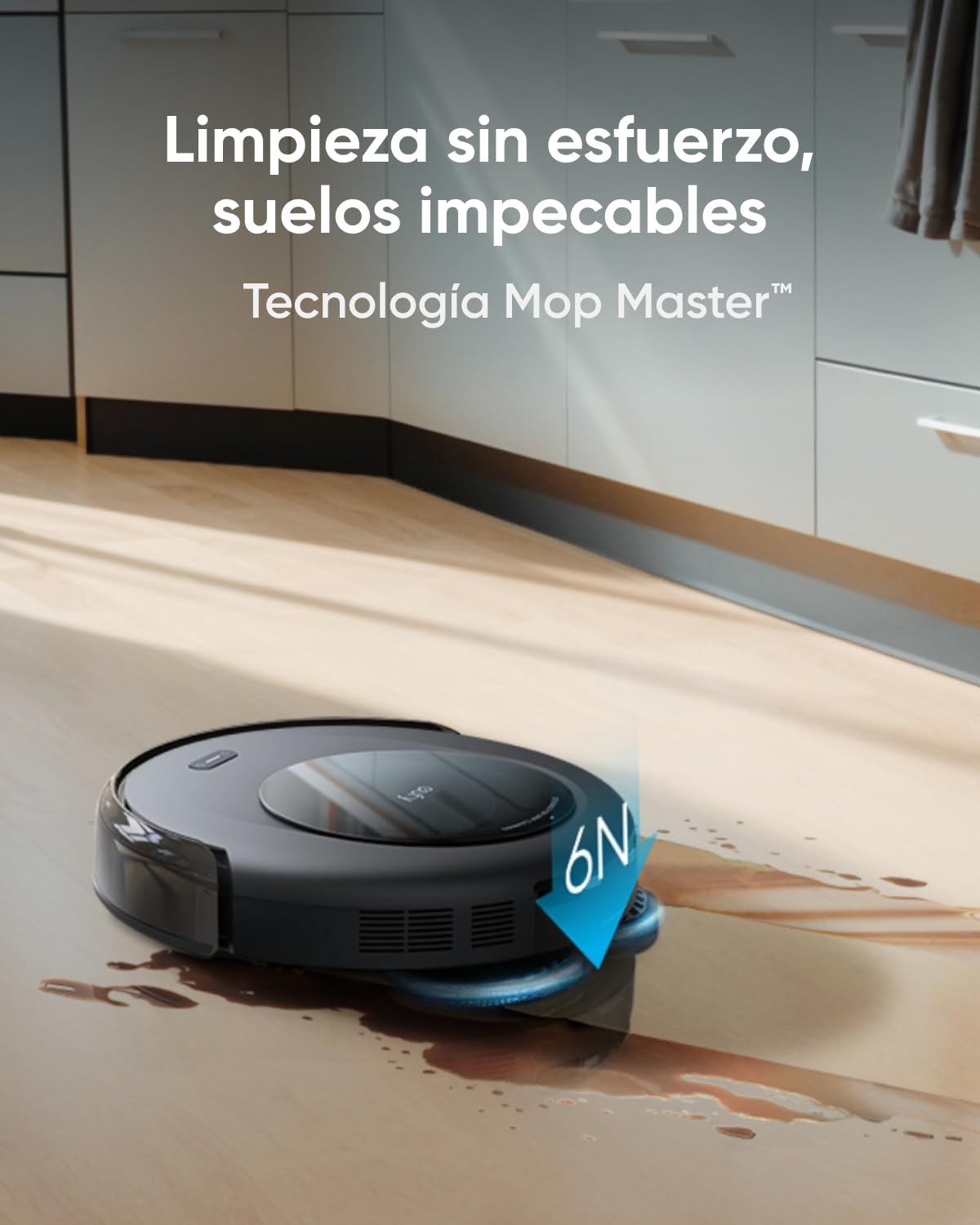 eufy C20 Omni Robot Aspirador y fregasuelos, Estación Todo en Uno | Vaciado automático, lavado y secado de mopa, limpieza manos libres, succión de 7.000 Pa