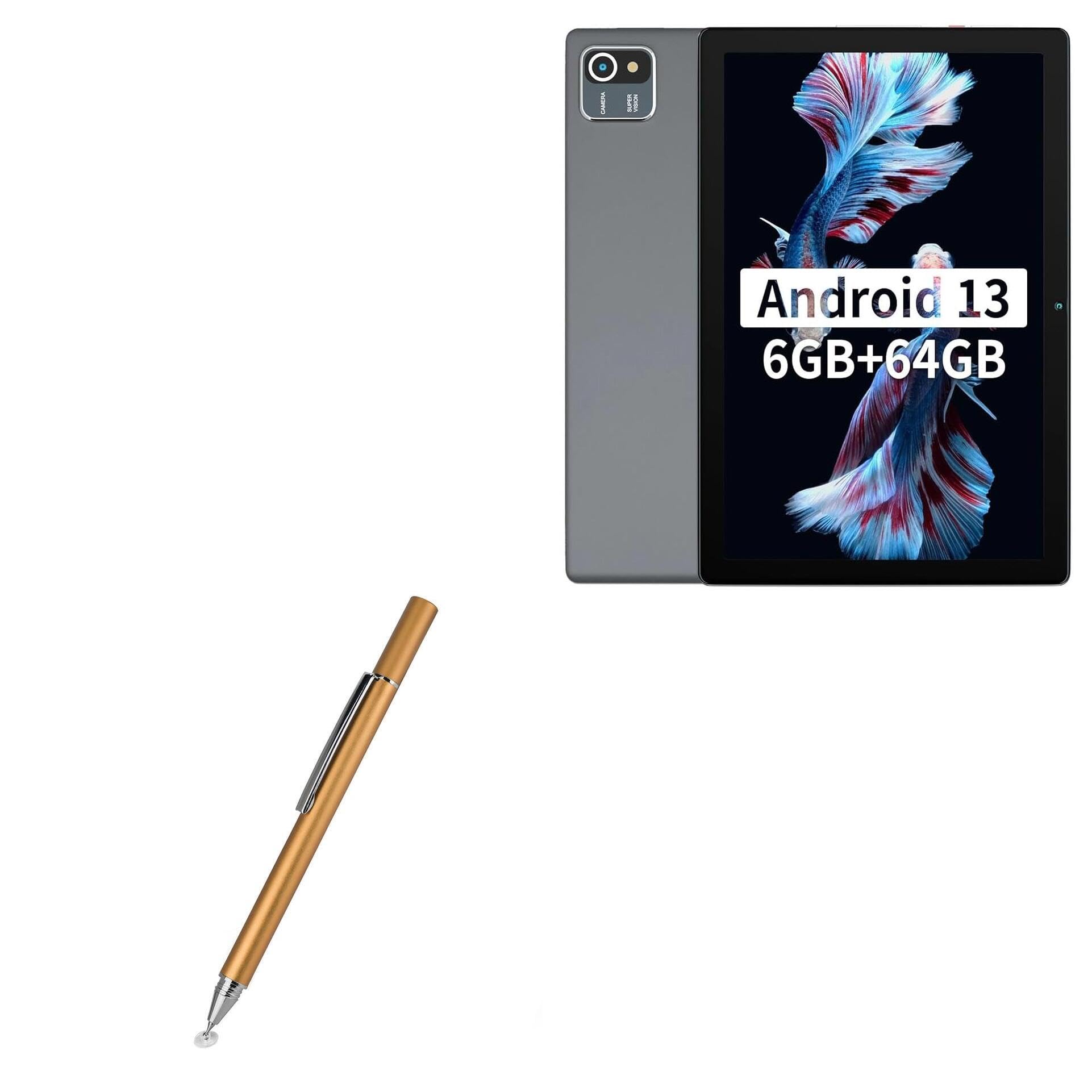 BoxWave Stylus Pen Compatible with HiGrace C107 Android 14 Tablet (10 in) - FineTouch Capacitive Stylus, Super Precise Stylus Pen - Champagne Gold