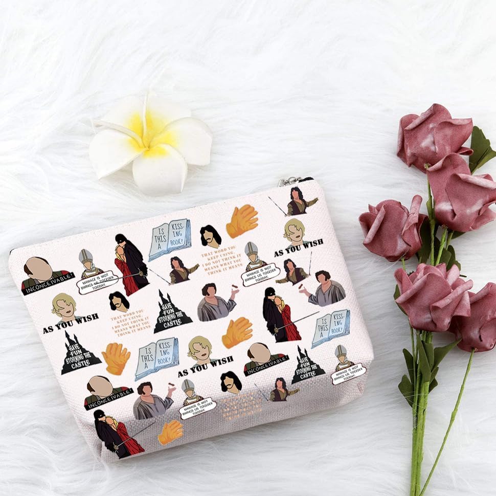 PXTIDY Princess Horror Movie Bride Character Cosmetic Bag Princess 1987 Bride Gift Makeup Bag Bride Horror Movie Lover Gift - Image 6