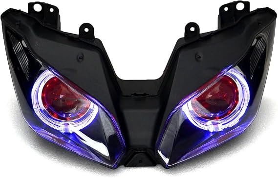 Red Demon Blue Angel Headlight Assembly for Kawasaki Ninja 300 2013-2018