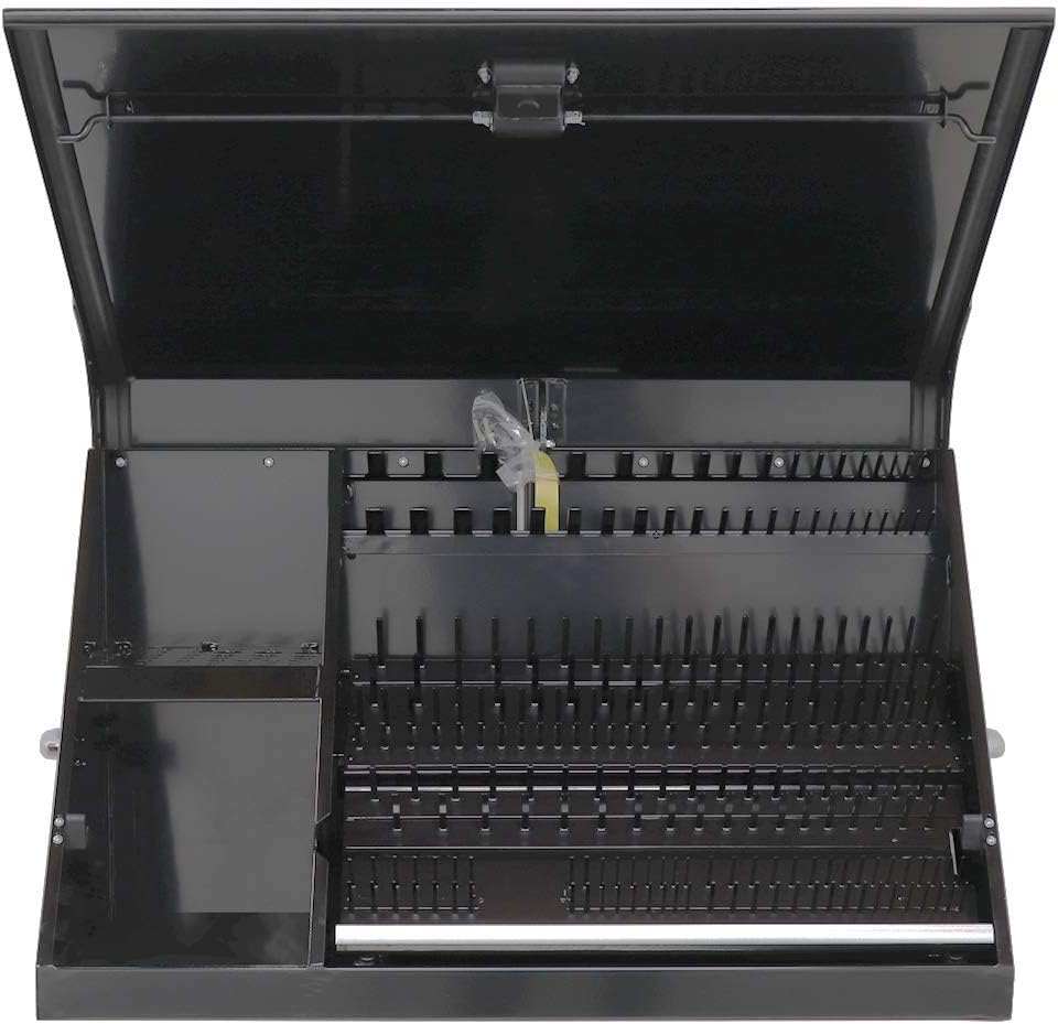 XL3617-36-Inch Portable Toolbox - 16-Gauge Construction - SAE and Metric Tool Chest - Weather Resistant Tool Box - (36" x 17")