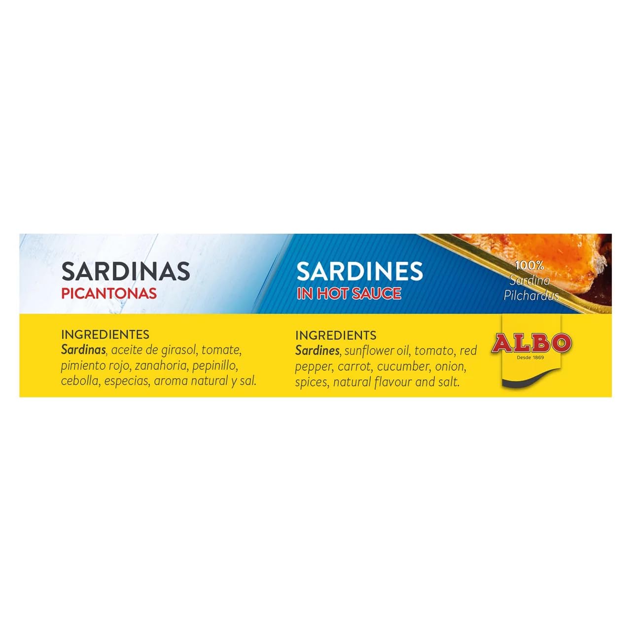 ALBO Pikante Sardinen Dose 85 g. 9er-Pack