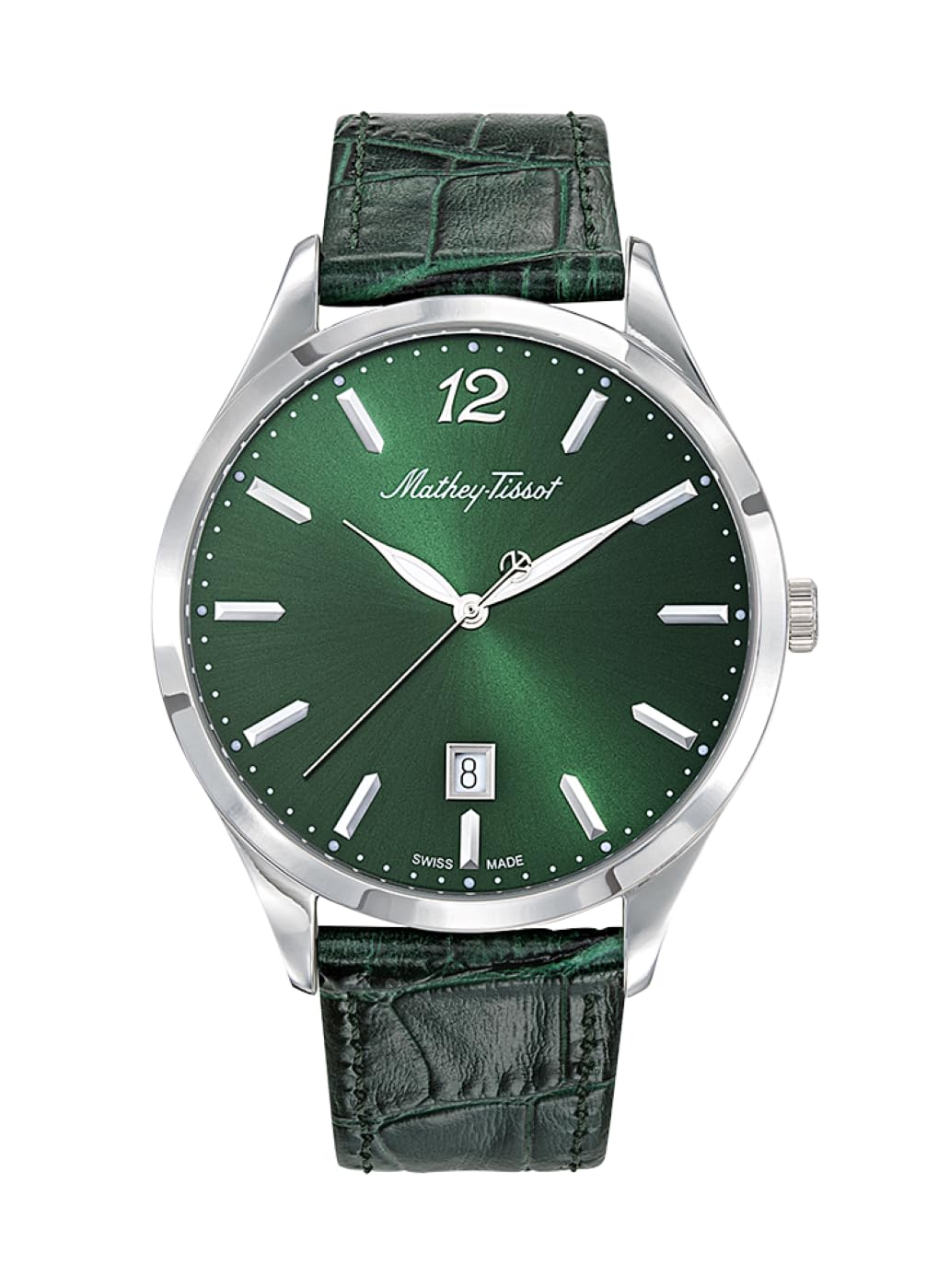 Mathey-Tissot Leather Urban Quartz Green Dial Men Analog Watch H411Av, Green Band (B07SSJXP97) Amazon Price History, Amazon Price Tracker