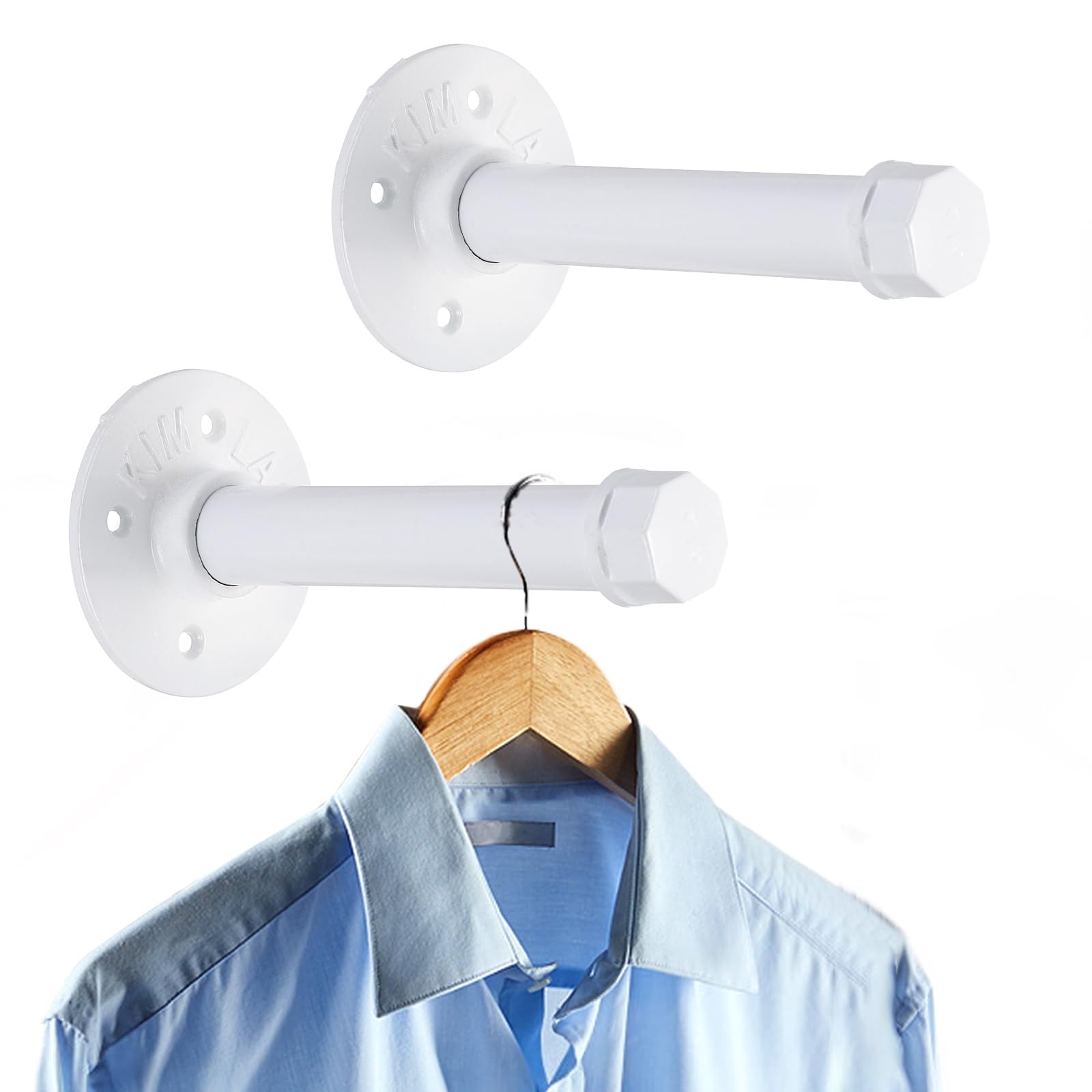 Barres à vêtements industrielles 15cm pour optimiser le rangement de la chambre