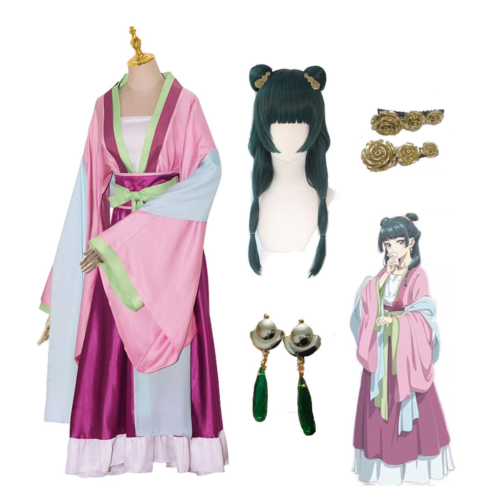 薬屋のひとりごと【猫猫】コスプレフルセット Amazon.co.jp: [BASETAKE] 薬屋のひとりごと コスプレ 猫猫 衣装