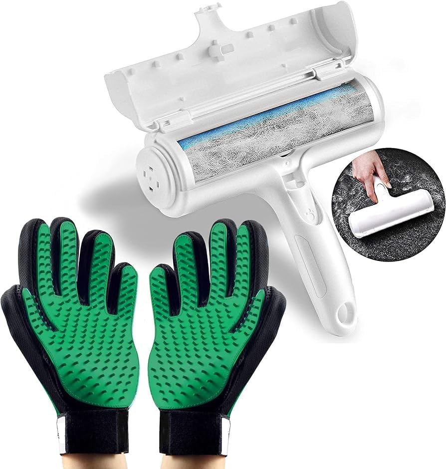 AVALANCHIA CANINASHOP Cepillo Quita Pelo Perro, Rodillo Quitapelos de Ropa, Removedor Pelo para Sofá, Guante Quita Pelo Perro, Removedor de Pelo Mascotas, Cepillo Quita Pelos Gatos, Guante Pelo Gato