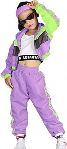 Conjunto de Ropa de Baile para Niñas, Traje de Interpretación de Equipo de Hip Hop y Jazz Moderno, Conjuntos de Ropa de Baile para Niñas