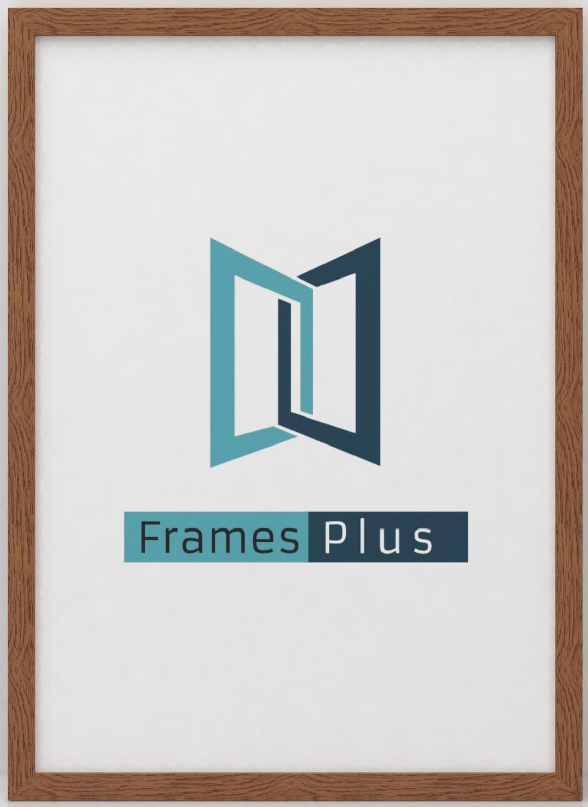60 x 90cm Picture Frame (600 x 900mm) 30mm Profile, Wall Mounted Shatterproof Styrene Front, Portrait or Landscape Display for Posters Photos Prints Art, Dark Oak