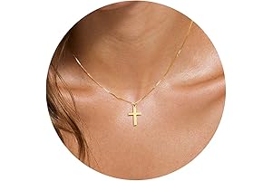 Cross Necklace for Women 14k Gold Filled/Silver