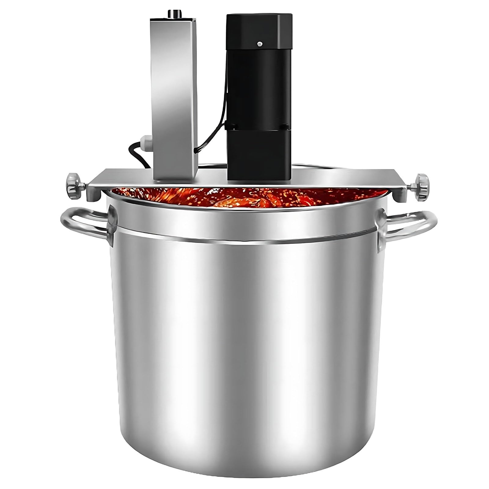 Pentola Cottura Automatica Mescolatore,Mescolatore Automatico Pentole Riscaldamento Diretto,con Raschietto,velocità Regolabile per Marmellate,Salse,Ripieni,Condimenti Pentole Calde 40L