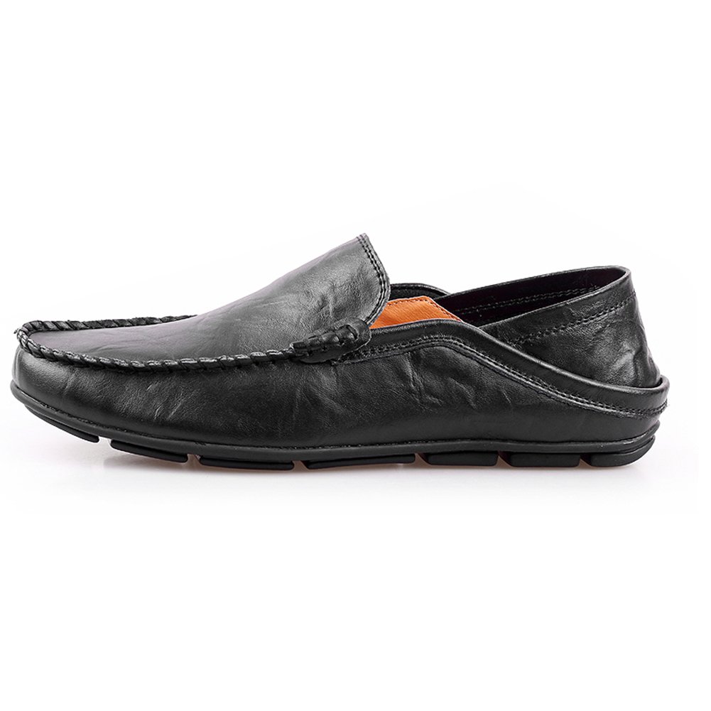 rismart Hombre Conducción Ponerse Comodidad Cuero Mocasines Zapatos