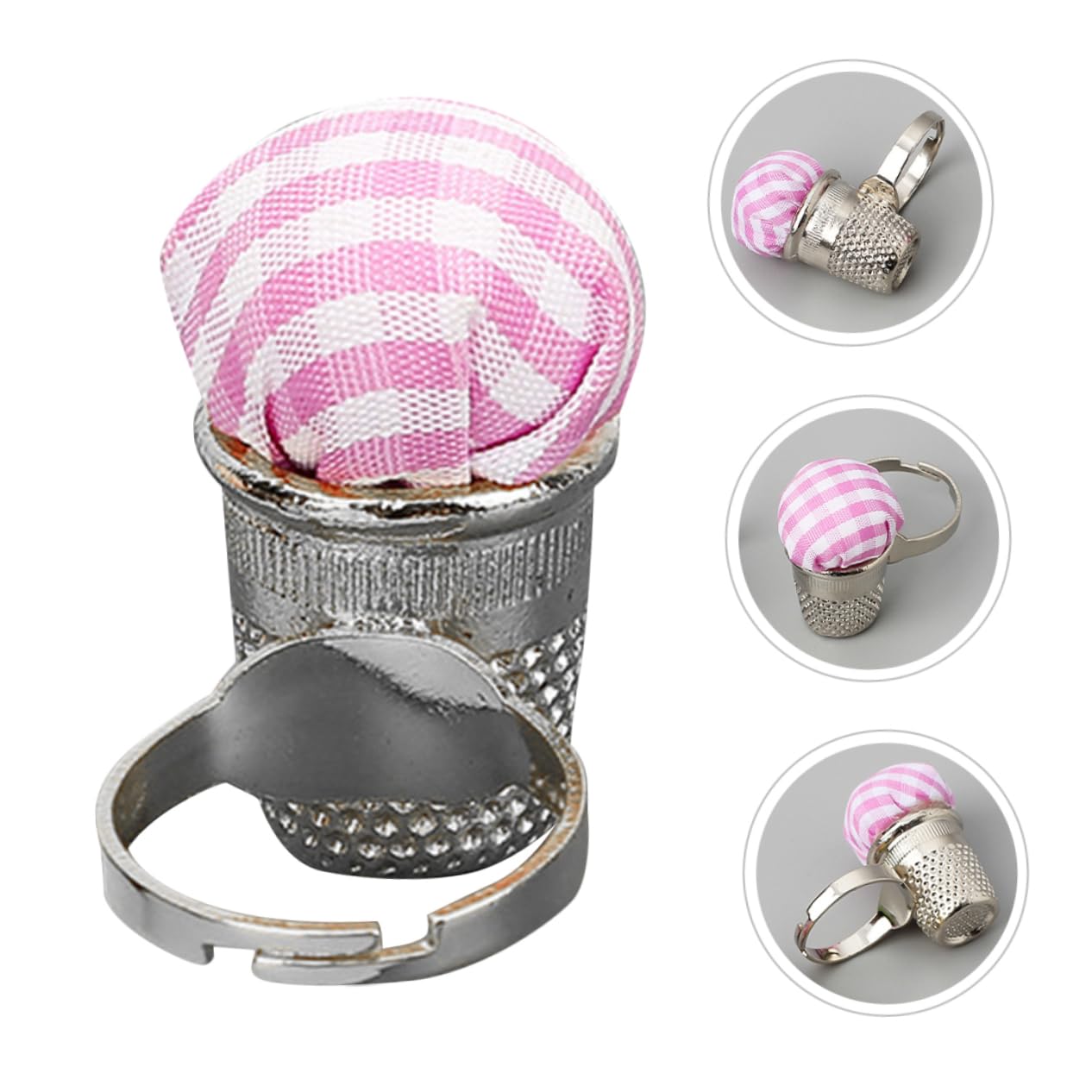 DOITOOL Compact Sewing Pin Holder Lovely Finger Needle Cushion for Daily Use Durable Material Convenient Storage for All Needle Sewing