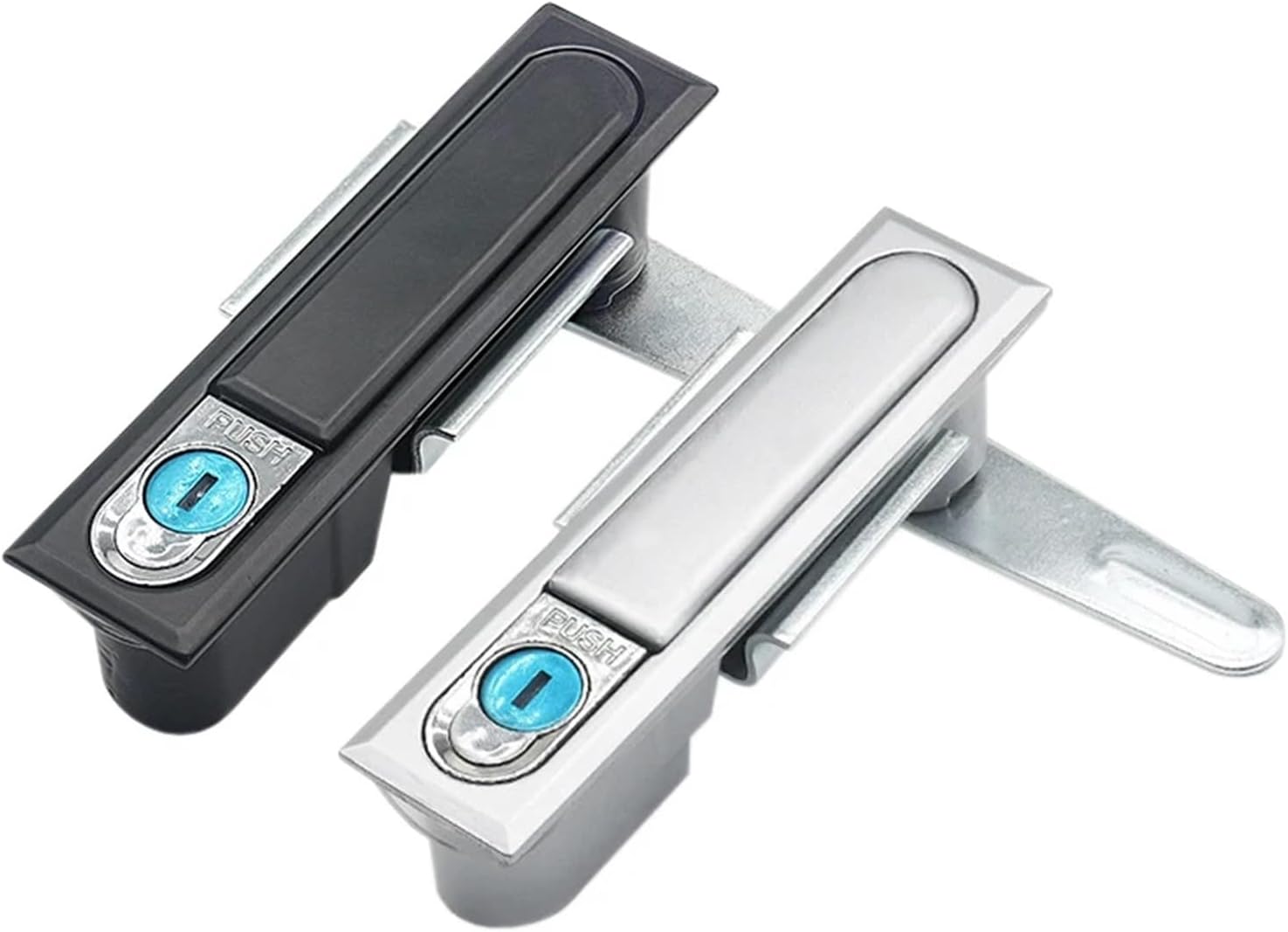 Stainless Steel Distribution Cabinet Lock MS818 Control Cabinet Door Lock 490 Lock Cabinet 480 Electric Cabinet Plane Lock 1Pcs(Blue/Green)