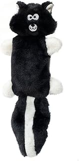ZippyPaws - Zingy No Stuffing Durable Squeaky Plush Dog Toy - Skunk