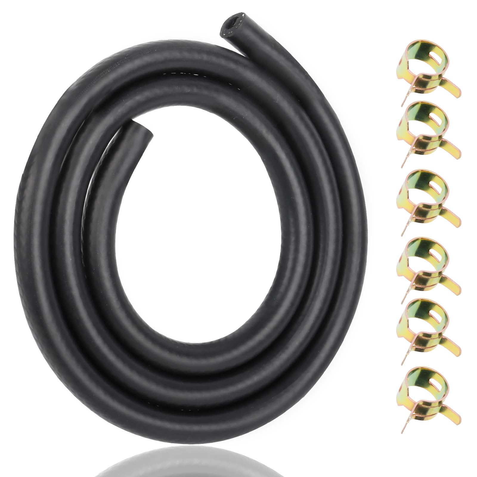 Benzinschlauch Kit 5mm - 1 Meter Mit 4 Schlauchschellen Für Rasenmäher & Motorräder