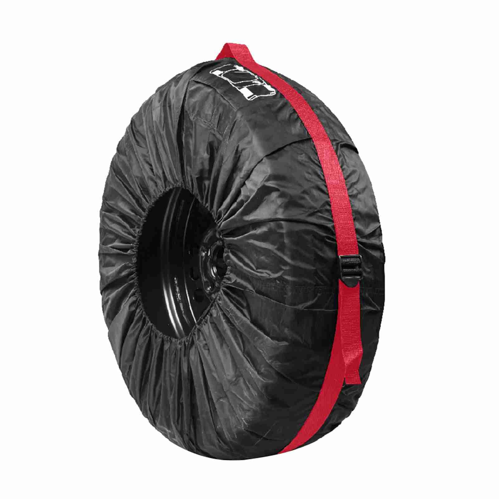 Tire Cover Protector Spare Tire for Cars, SUVs & Trucks Wheel Guard Fits 19-23 Inch Tires RV Trailer Accessories with Storage Bag (1 Piece Size L) — view 3