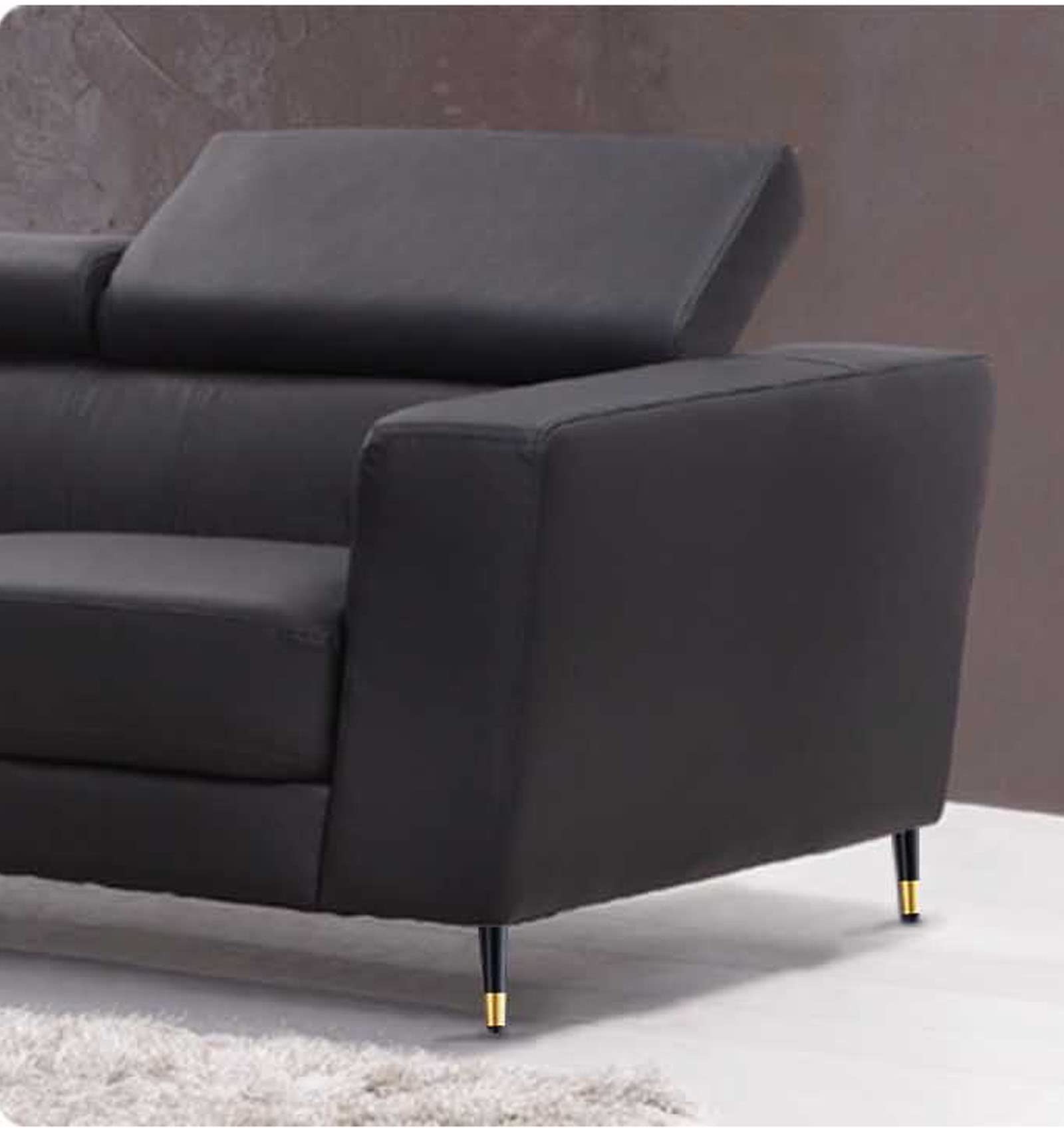 Piedini per Mobili Piedini di Supporto Sostitutivi per Divani Gambe Dritte Coniche in Metallo per Mobili per Armadi Divani Sedie Tavoli 4 Pezzi Altezza 10-72 cm (55 cm/21,7 Pollici Nero + Oro)