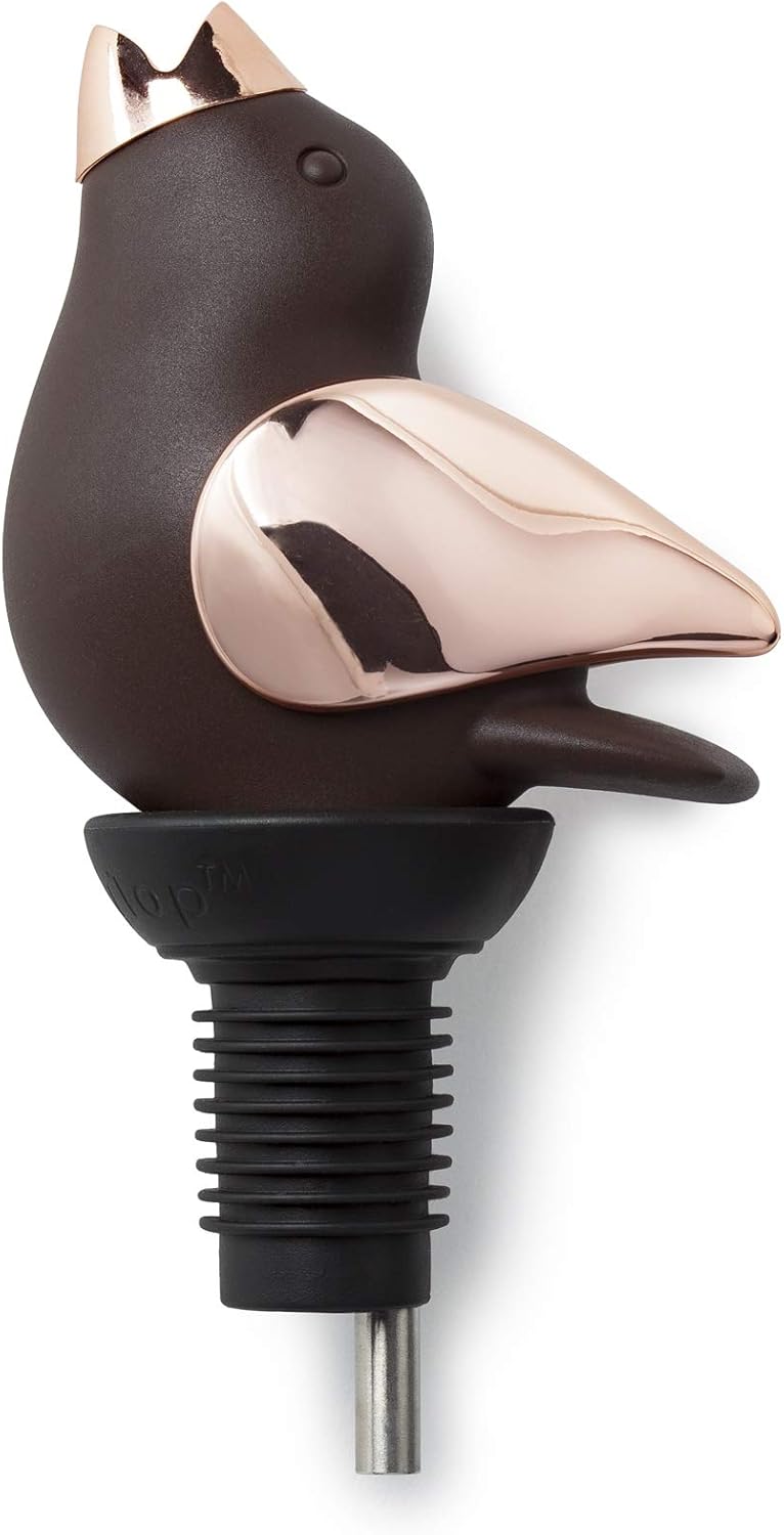 Wine Pourer - Brown and Copper