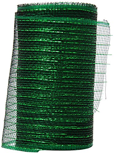 FloraCraft Decorative Mesh 6 in. x 10 yd. Metallic Hunter Green