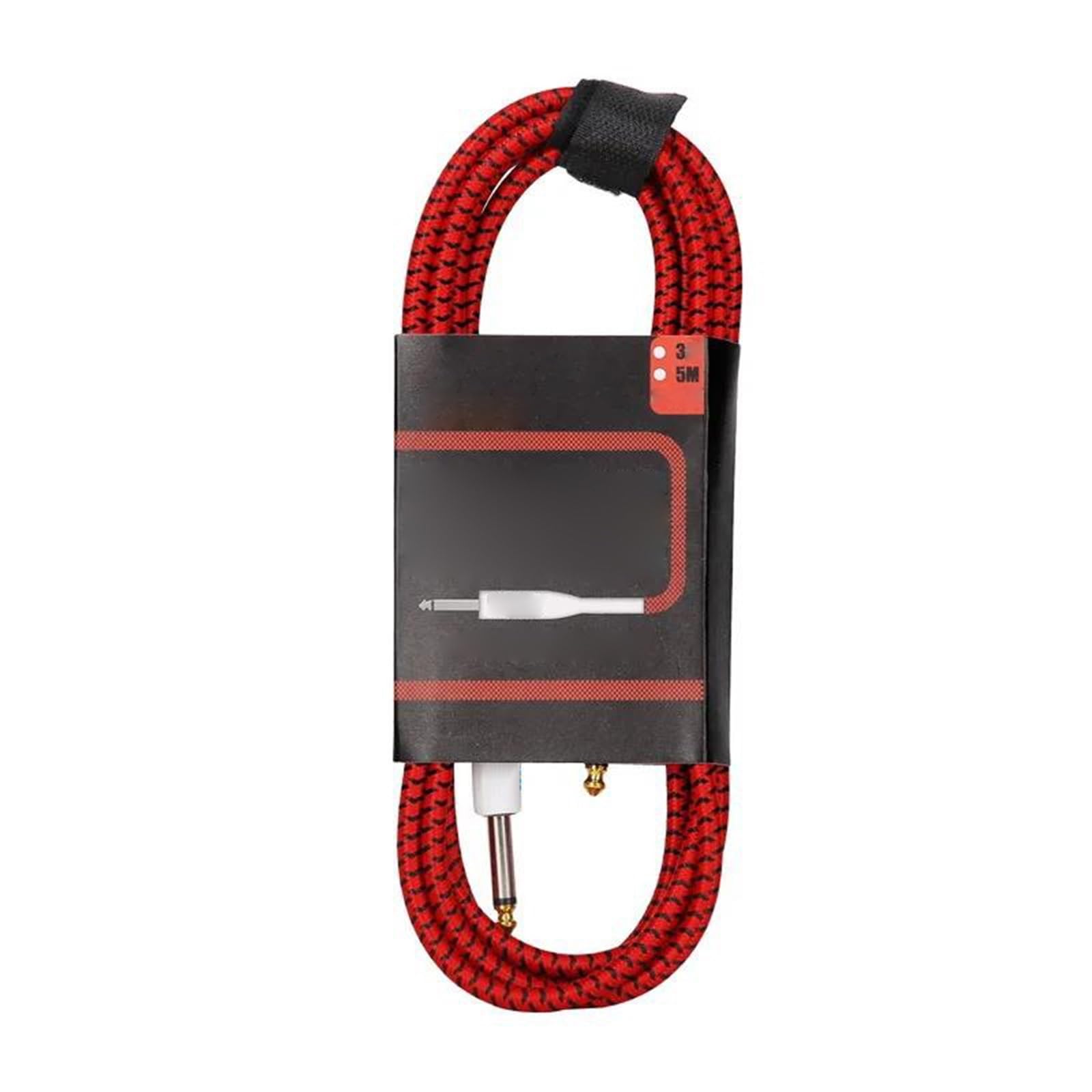Cavo Audio Per Chitarra Cavi Per Chitarra Da 300 Cm/5 Metri Linea Antirumore 6,35 Mm Pedale Intrecciato Basso Amanti Della Musica Universale(Type6)