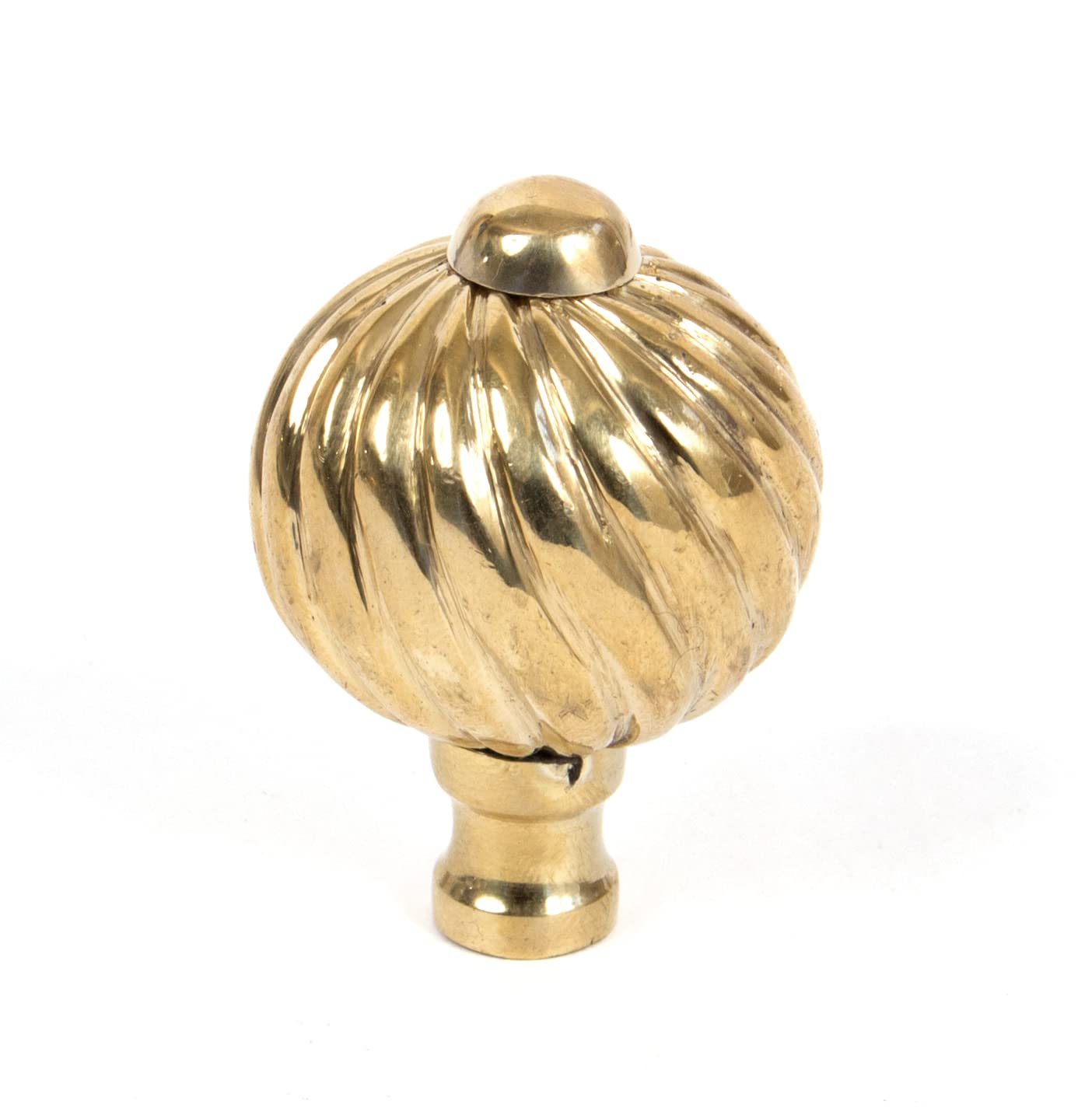From The Anvil 83550 Polished Brass Spiral Cabinet Knob - Small