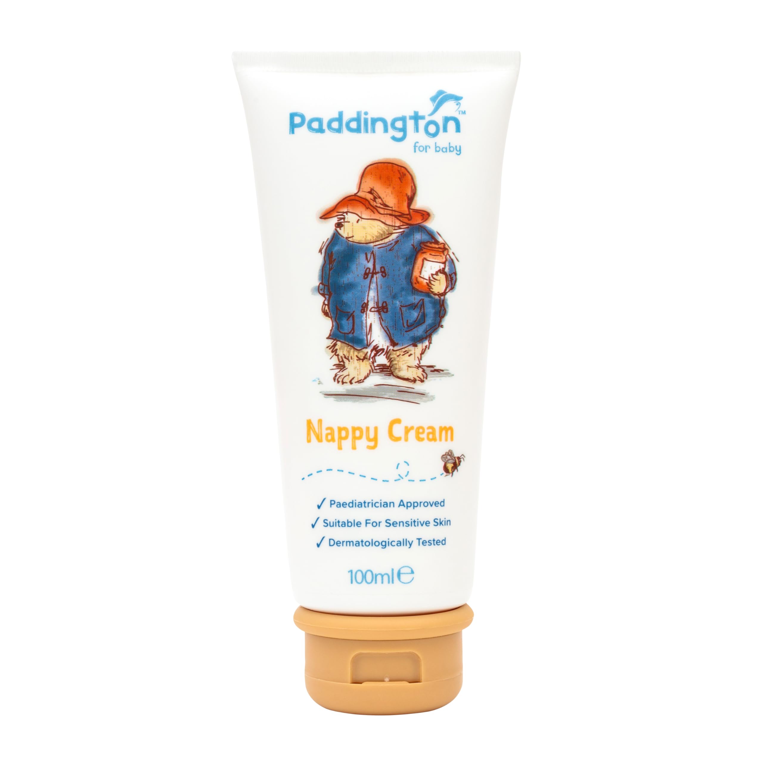 Paddington Baby Nappy Cream 100ml – Suitable for Newborn+ – Helps Soothe & Protect Delicate Skin – Paediatrician Approved – Dermatologically Tested – Suitable for Sensitive Skin – Made in UK