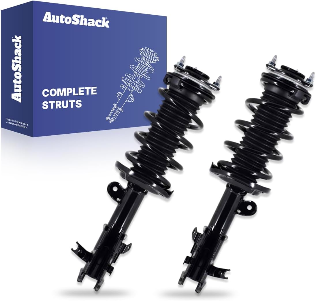 AutoShack Front Complete Strut & Coil Spring Assemblies - Driver and Passenger Side for Acura, ILX 2013-2015, FWD L4 2.0L 2.4L