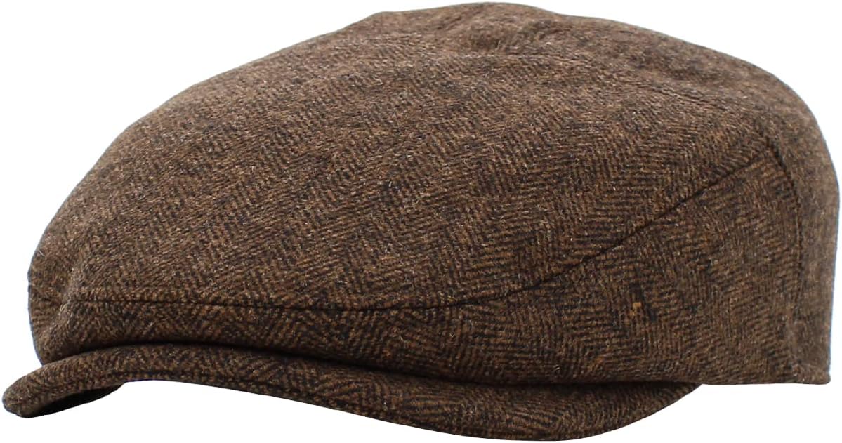 Popular Classic Newsboy Gatsby Cabbie Ivy Ascot Flat Cap Hat Collection Mens Fashion Wool