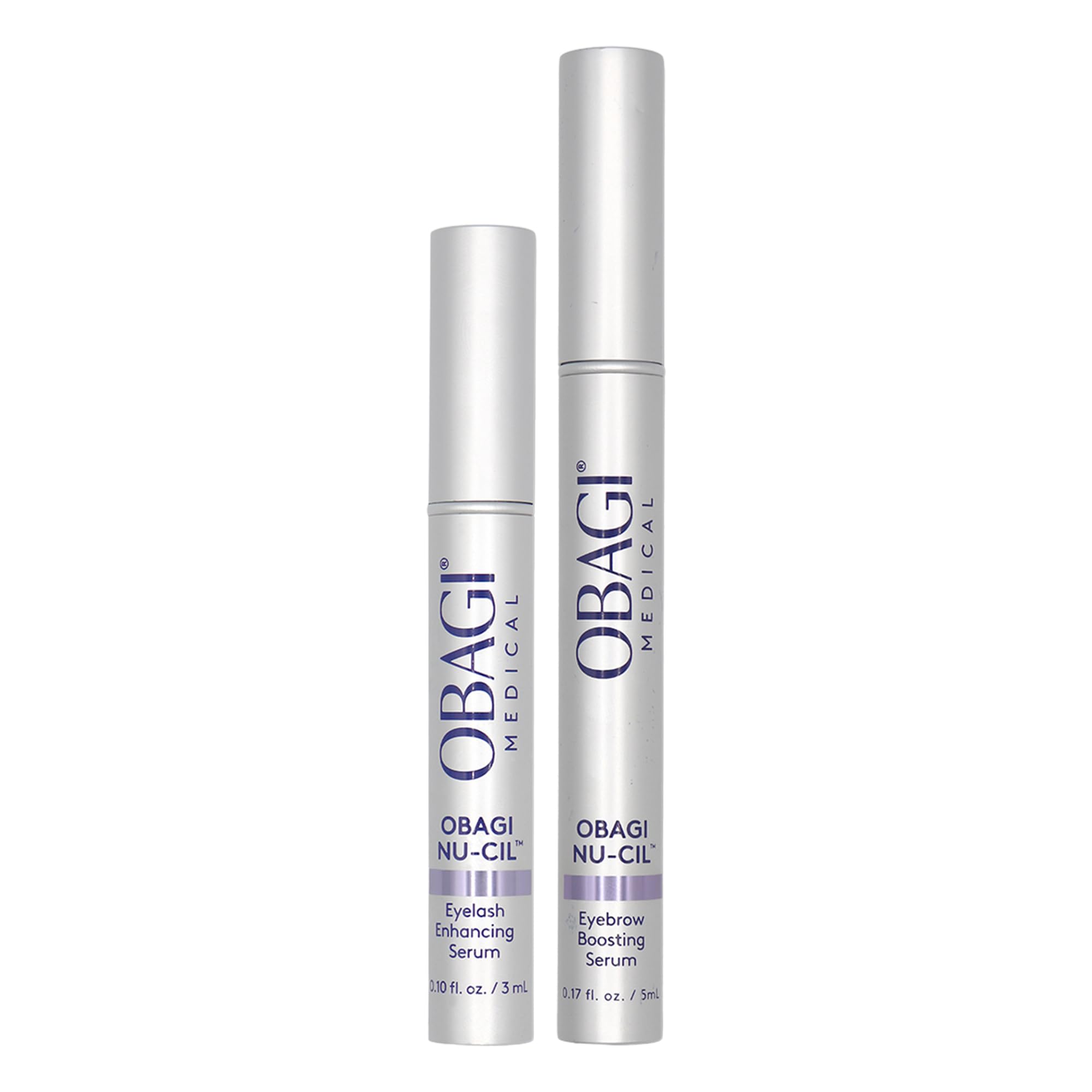 Nu-Cil Eyelash Enhancing Serum & Eyebrow Boosting Serum Set – Clinically Proven Formulas for Thicker & More Defined Looking Lashes & Fuller Looking Eyebrows