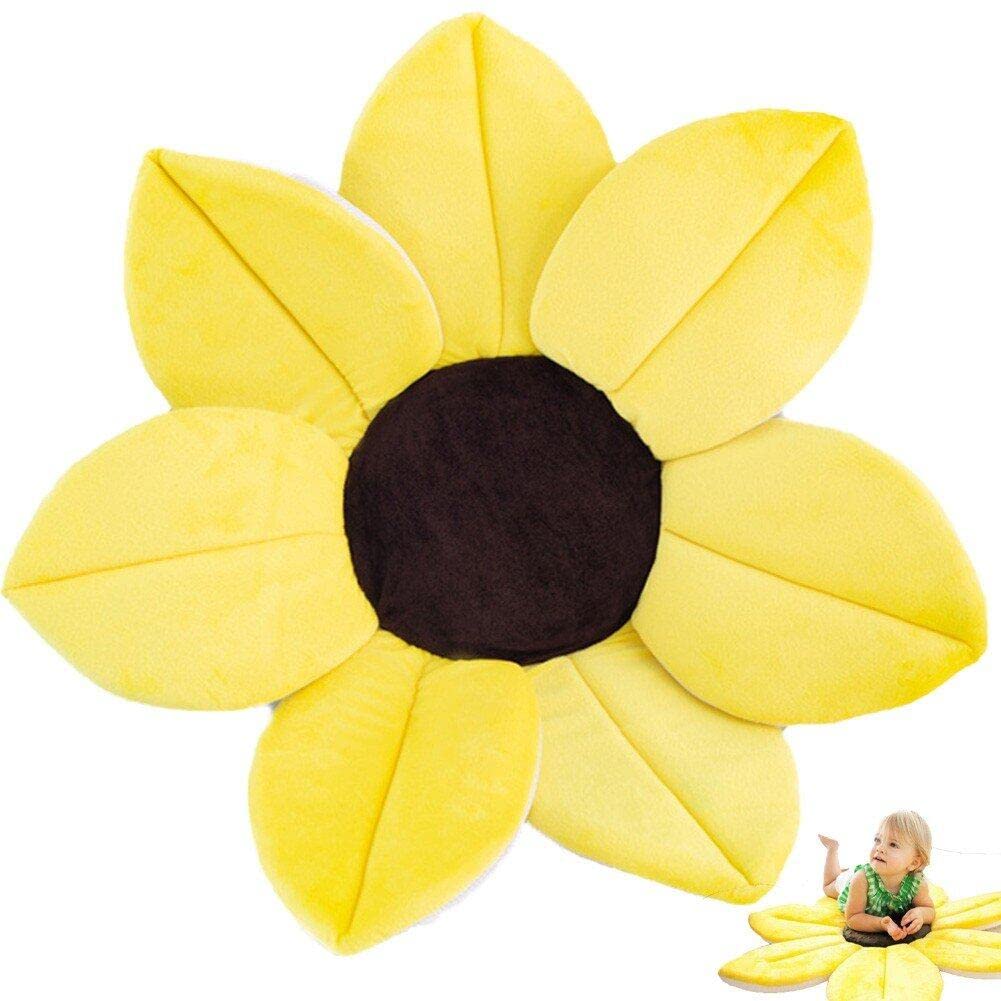 Casiler Flower Baby Bath Pad, Comfort Baby Bath Pad Bathtub Mat Baby Bath Support Lounger for Newborn
