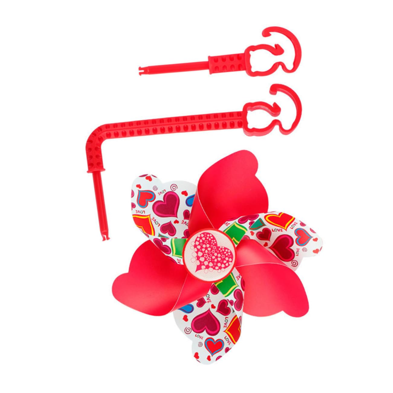 Produktbild von Roller Zubehör Kinder WOONEKY Fahrrad Windrad Dekoration Satz Für Kinder Blumen Windrad Fahrradlenker Kinder