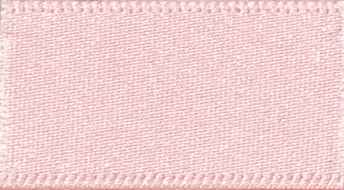 Berisfords Coloured Double Satin Ribbon - Ideal for Hair, Crafts and Gifts - Pink Azalea - 7mm Wide x 100 Metre