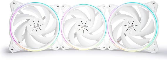 IN WIN Sirius Pure 120mm White Addressable RGB Fan (ASP120) for Desktop Computers