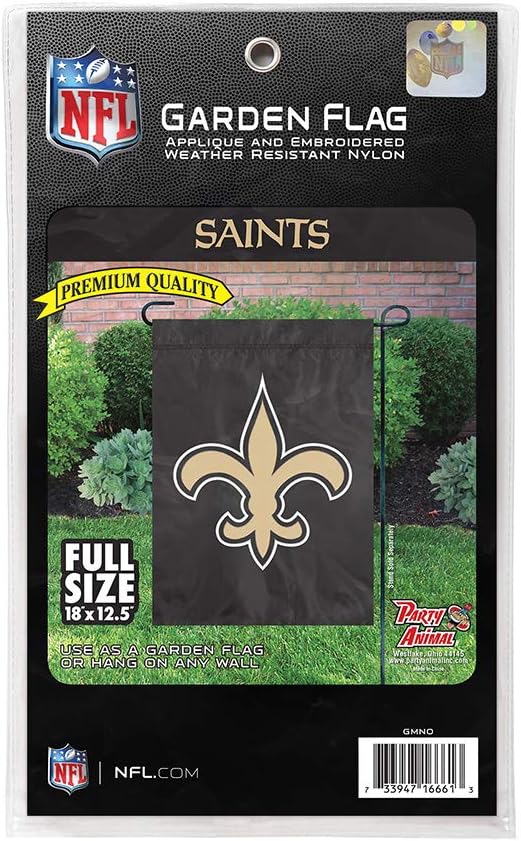 Party Animal NFL New Orleans Saints Premium Garden Flag - Image 4