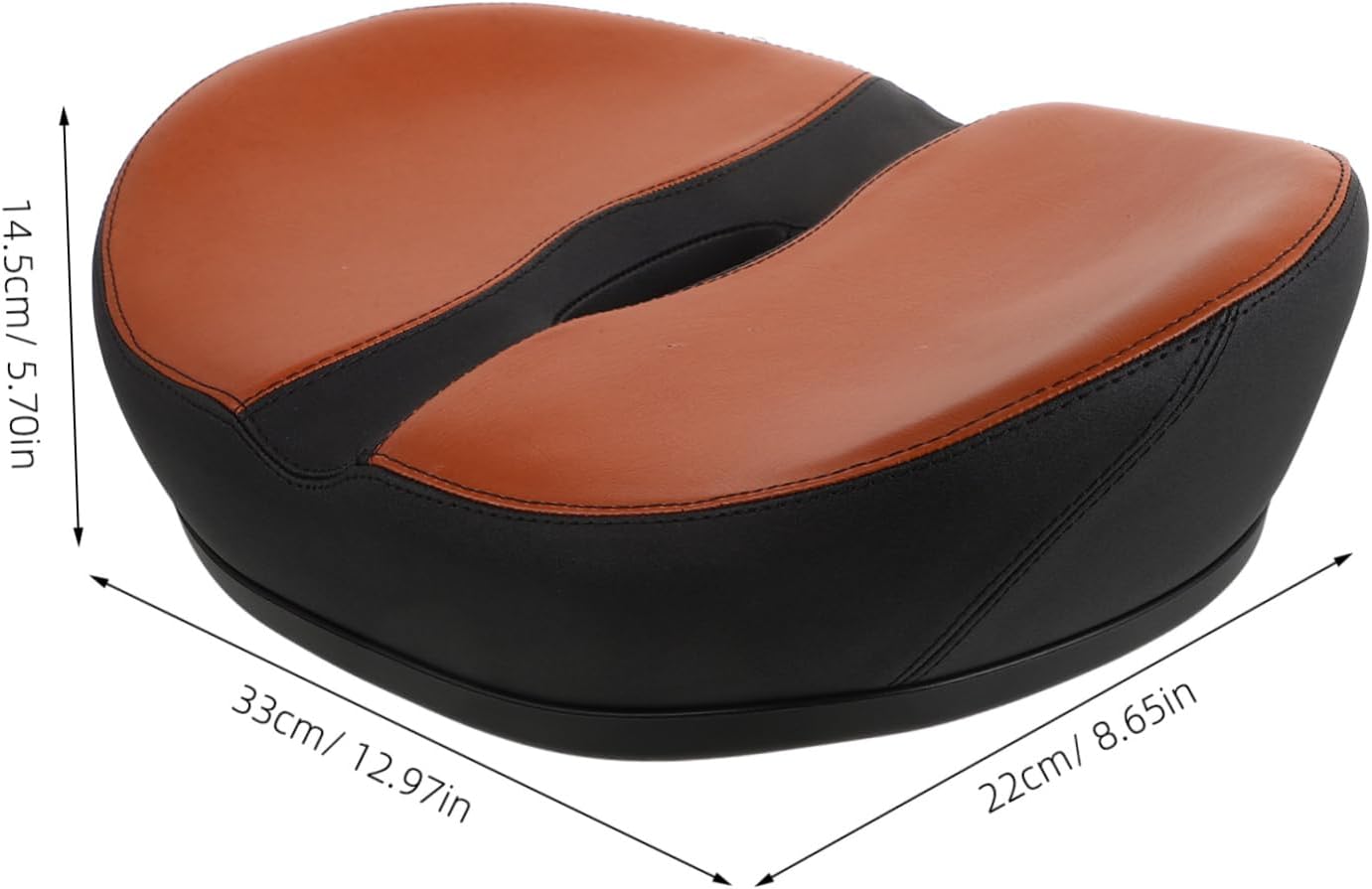 Ergonomic Noseless Bike Saddle Extra Wide Bicycle Seat Cushion for Men Women Comfortable Padding for Road Mountain and Electric Bikes Easy Installation and Compatibility