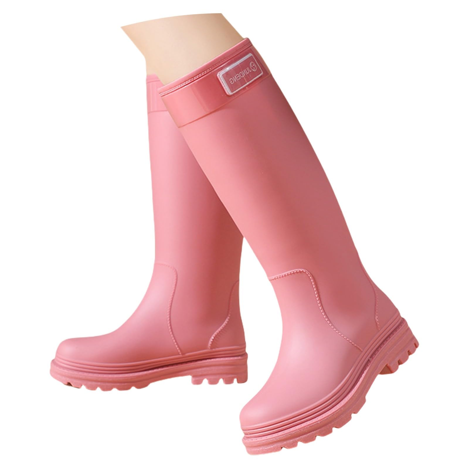 Botas de goma para mujer, impermeables, botas de lluvia, botas de agua, botas de agua, botas de jardín, botas de lluvia antideslizantes, botas de lluvia largas, botas de goma