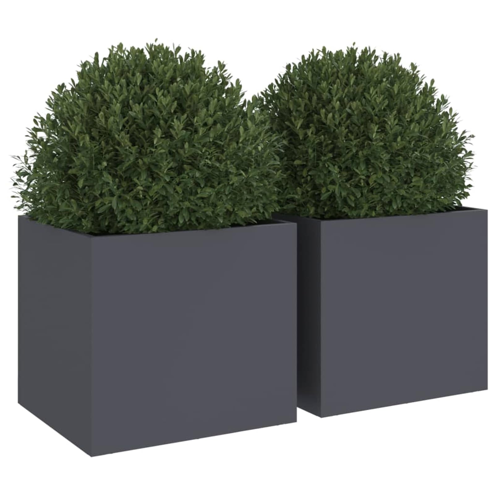 Gecheer Fioriere Rialzate, per Giardinaggio Fai da Te con Struttura in Acciaio Laminato a Freddo 32x30x29 cm Antracite, Ideali per Balcone Patio e Giardino