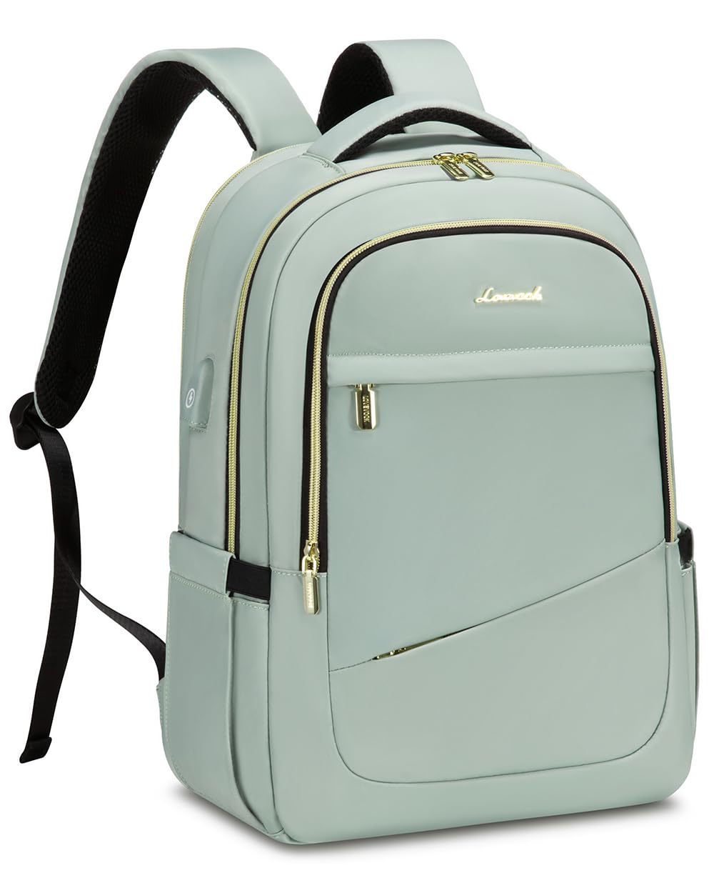 LOVEVOOK Laptop Backpack for Women, 17 Inch Slim Computer Bag with Separate Computer Compartment for Work Travel Business