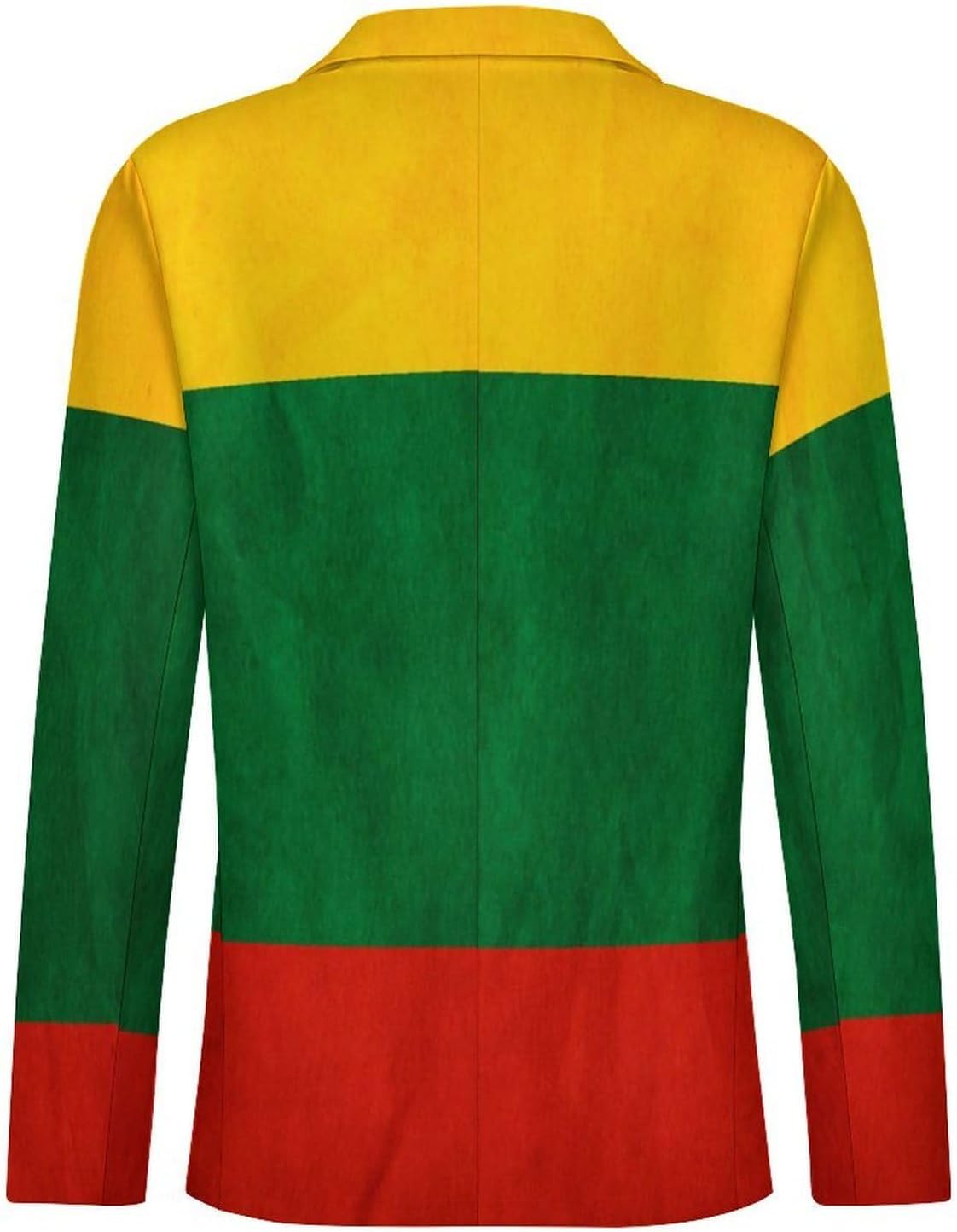 Lithuanian Flag Men's Blazer Casual Suit Jackets Business Button Sport Coats