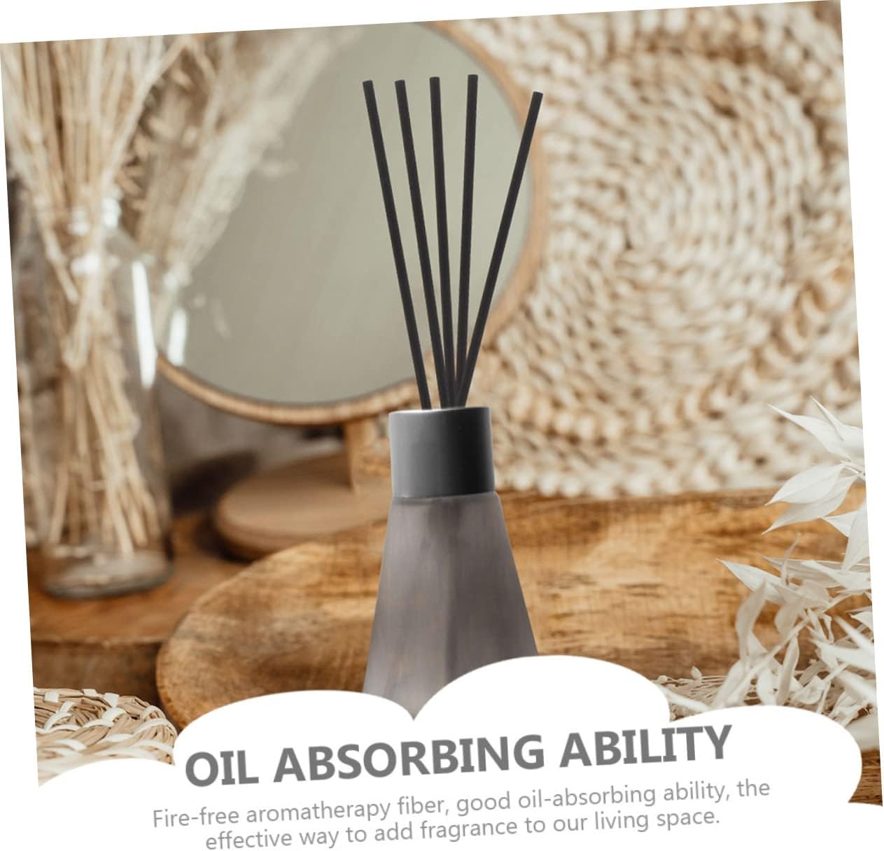 5sets Fiber Fragrance Sticks Essential Oil Diffuse Sticks Aroma Diffuser Wands 60pcs*5