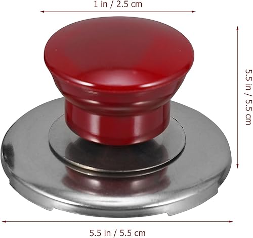 Miniatura 7 de Hemoton Pomos de tapa de olla, 6 piezas universales de repuesto para tapa de olla de repuesto, manijas de sujeción, mango de cubierta, cubierta de