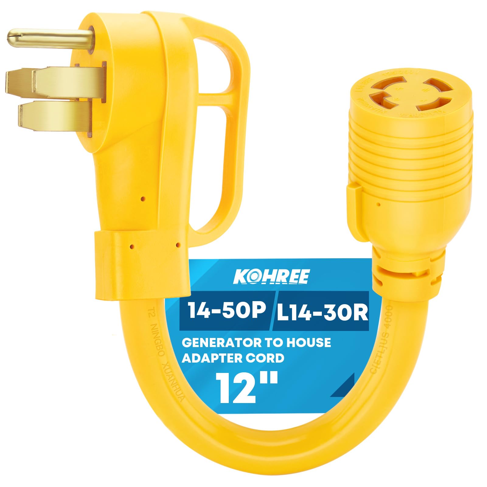 Generator House Adapter Snapklik.com : NEMA 14-50P To L14-30R Generator Adapter Cord, 4 Prong ...