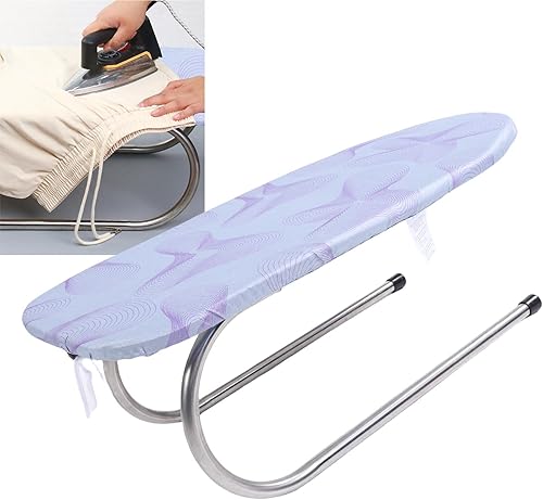 Miniatura 3 de Asixxsix Tabletop Ironing Board, Small Detachable Cotton Cover U Shaped Foldable Tabletop Ironing Board Space Saving Stable Foldable Iron Board for