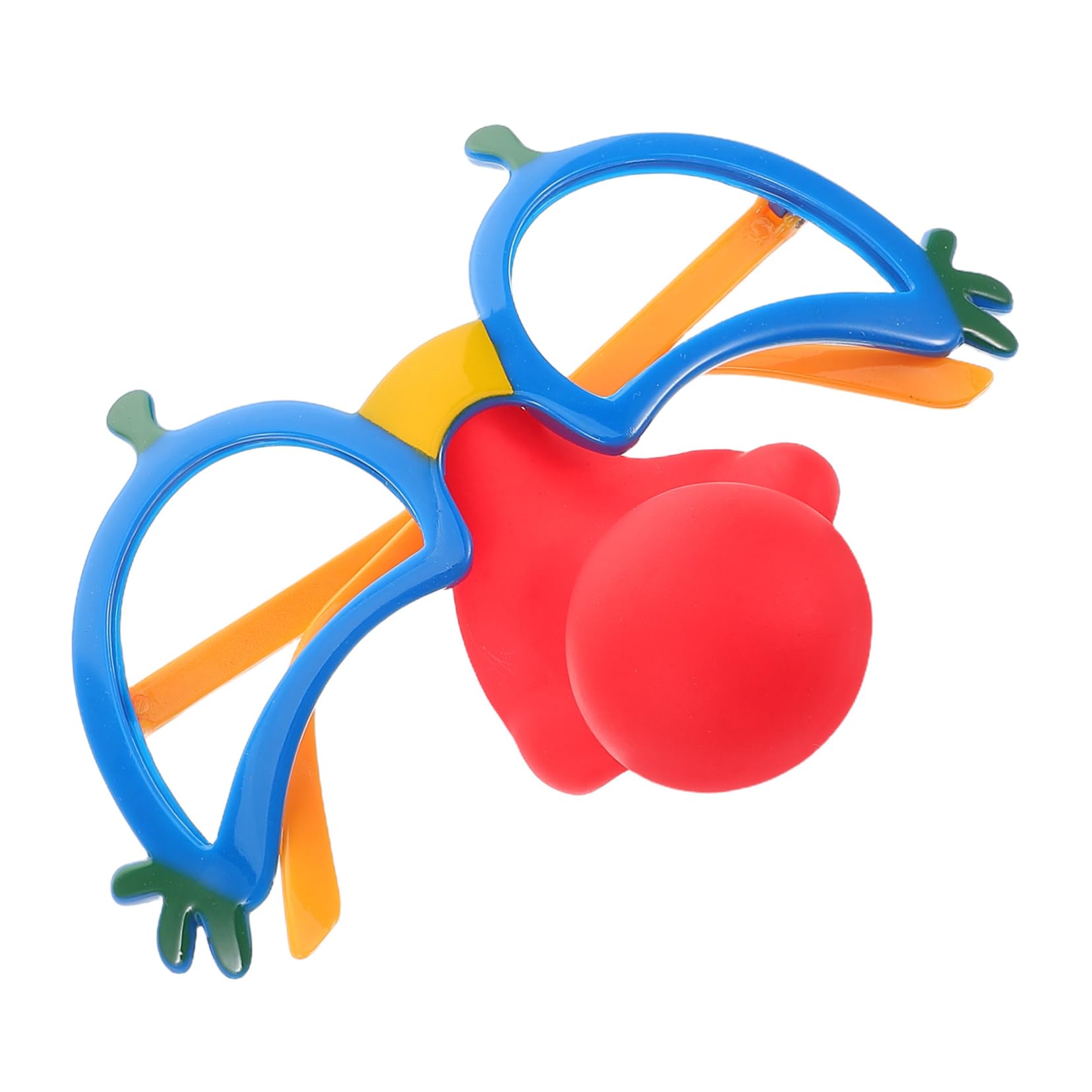 RORPOIR Clown Nose Glasses Party Hit Glasses Nose Pads Fun Eyewear for Adults Carnival Props