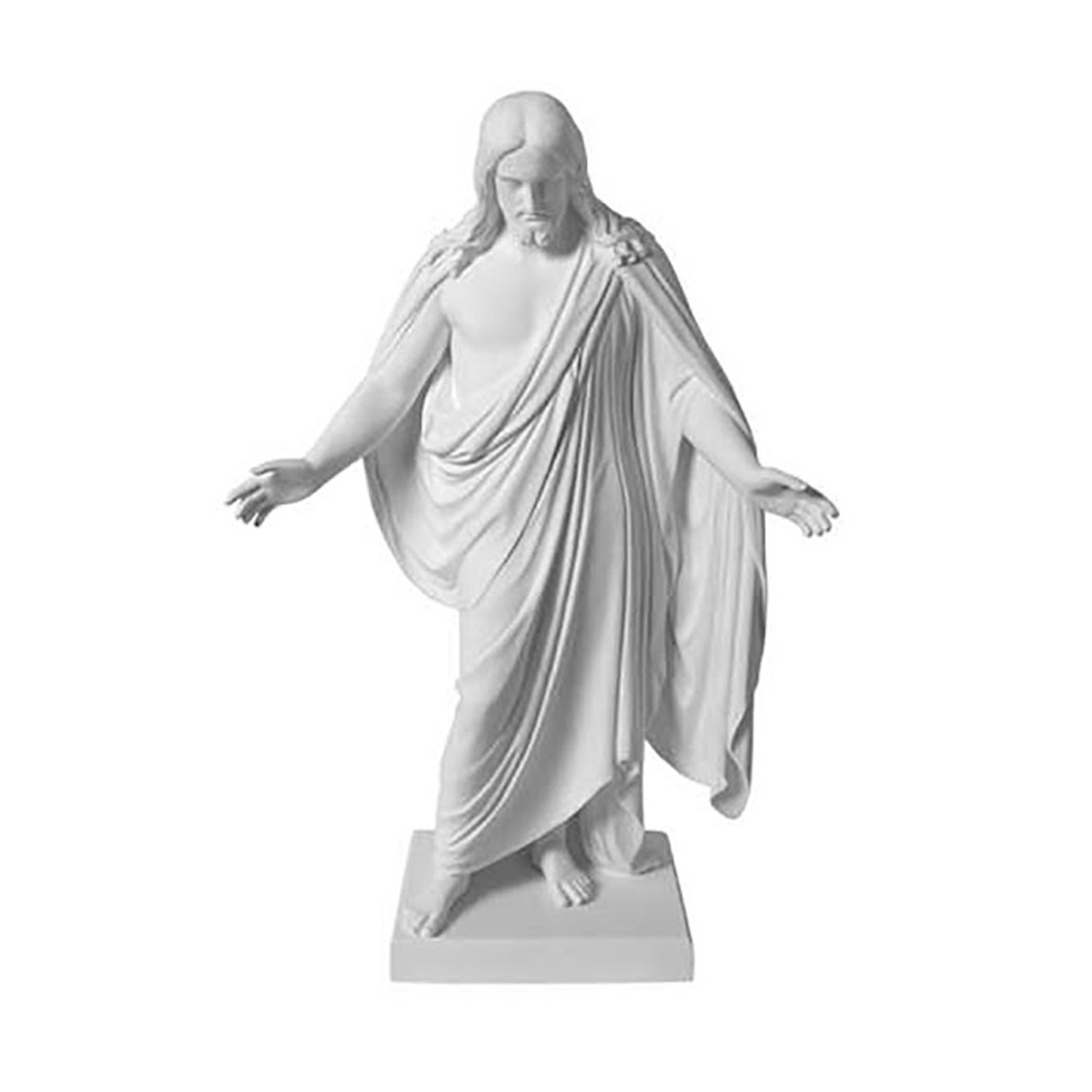 One Moment In Time Christus Statue White Cultured Marble Handmade Mormon LDS CTR (3")