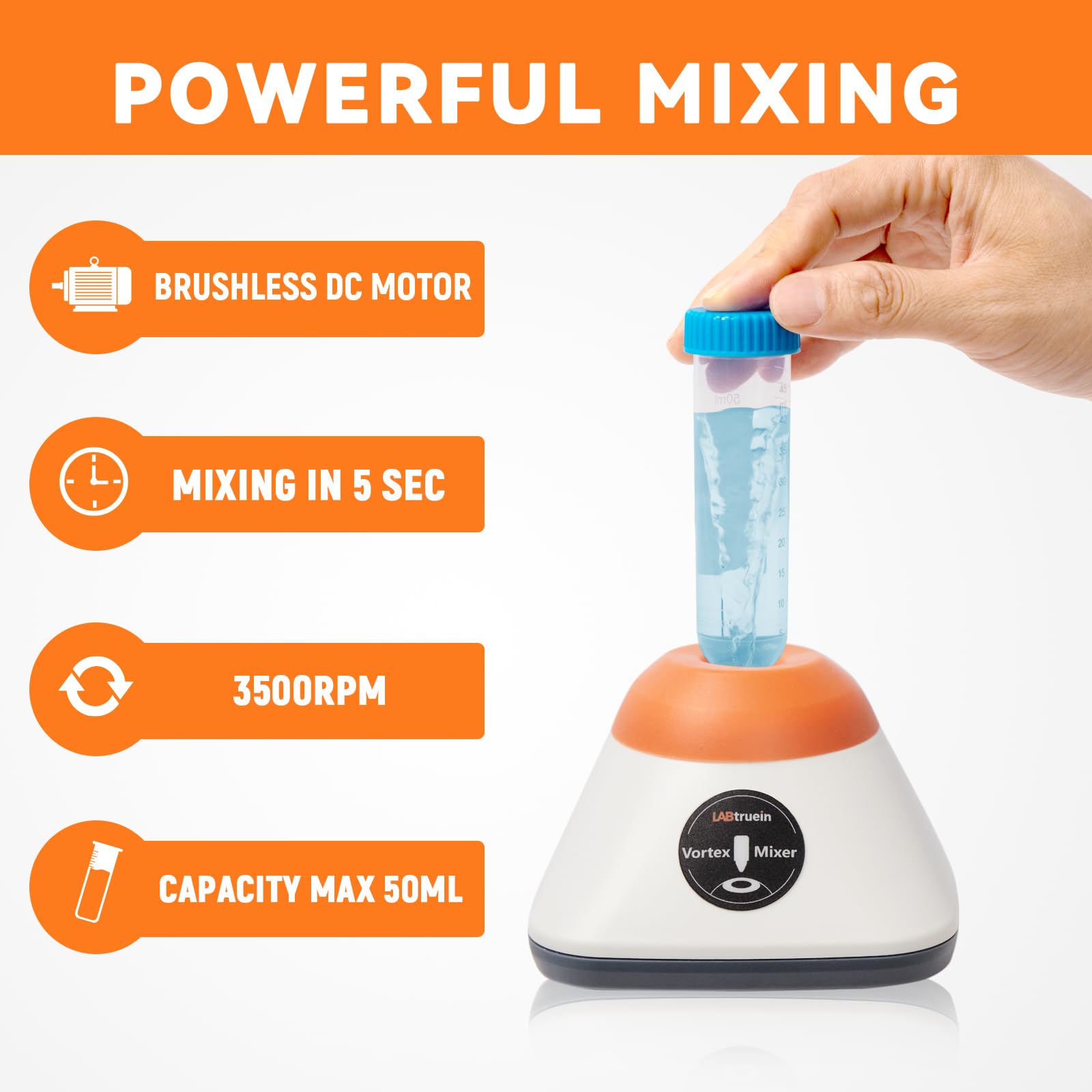 Mini Vortex Mixer , 3500Rpm Lab Vortex Shakers With Touch... Nail ...