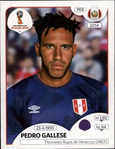 2018 Panini World Cup Stickers Russia #234 Pedro Gallese Peru Official Album Stickers in Raw (NM or Better) Condition