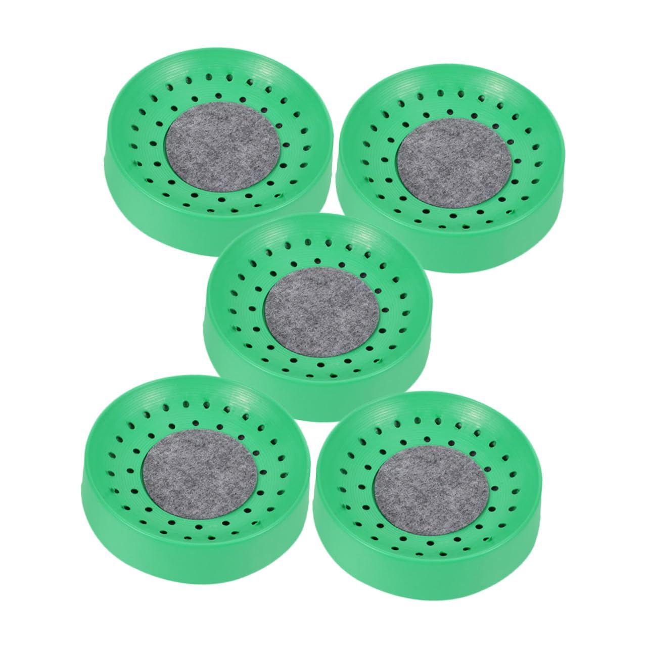 Ciotole per Nidificazione di Piccioni in Plastica Verde 5 Pezzi Nidi Resistente e Stabile per Allevamento e Riposo in Gabbia per Uccelli