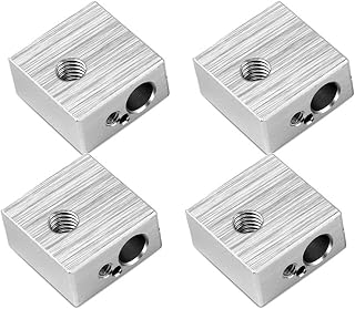 4PCS Aluminum Heater Block M6 Specialized Compatible With MK7 MK8 Makerbot 3D Printer Extruder 3D Printer Parts Compatible With Anet A6 A8 3d Orinter