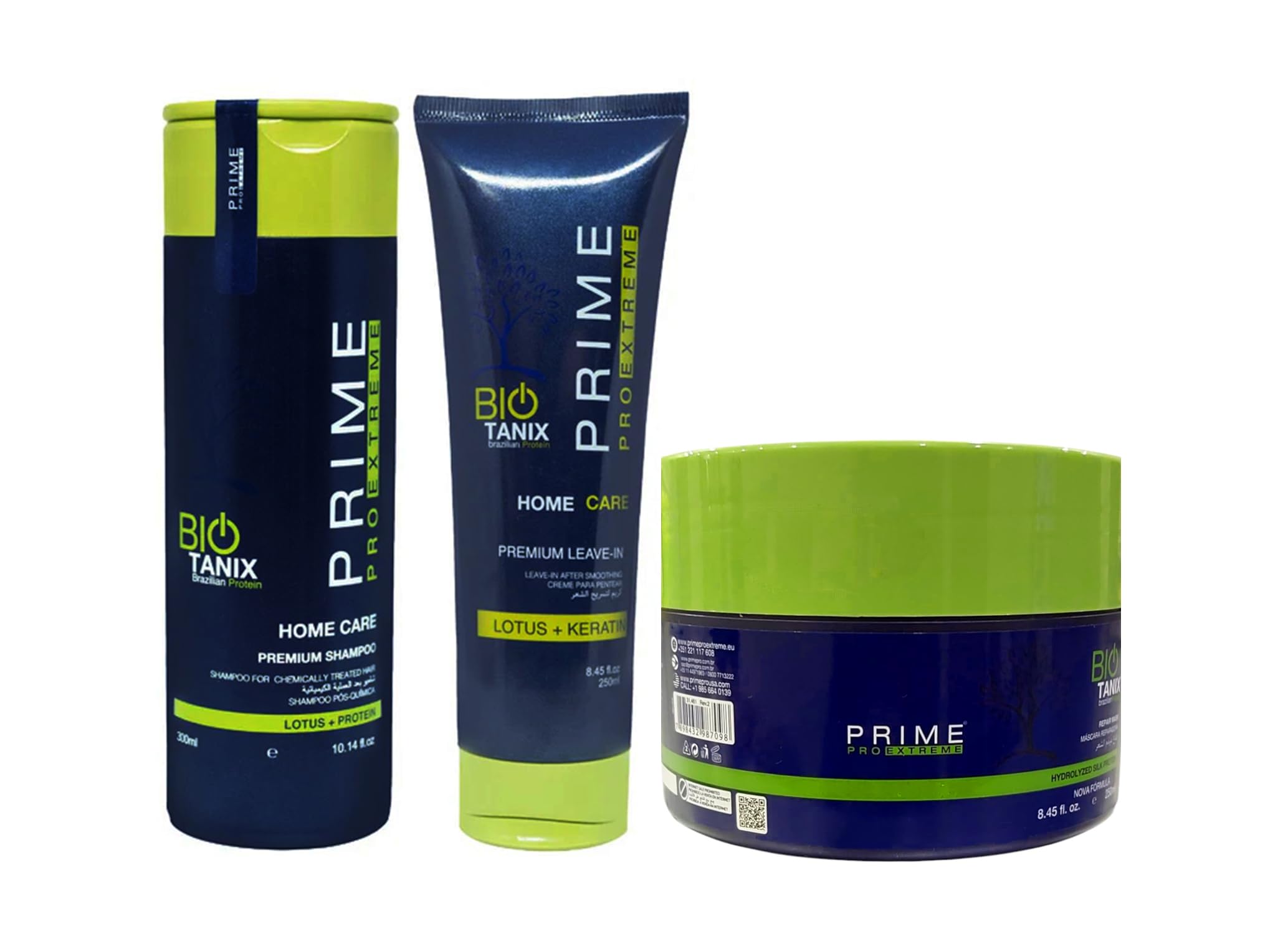 PRIME PRO EXTREME BIO TANIX Brazilian Protein Extreme Force Shampoo + Mask + Leave-in Kit Combo Pack For Men/Women